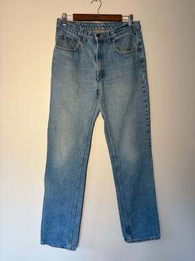 90s Levi's 516 Vintage Light Wash Jeans Blue Denim